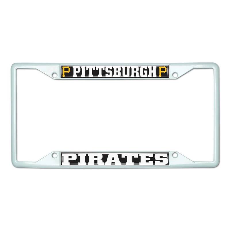 FANMATS Universal Fit MLB - Pittsburgh Pirates License Plate Frame - White - 43827