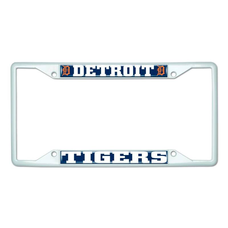 FANMATS Universal Fit MLB - Detroit Tigers License Plate Frame - White - 43825