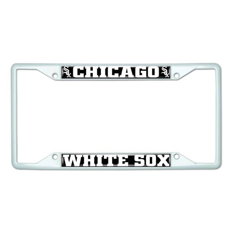 FANMATS Universal Fit MLB - Chicago White Sox License Plate Frame - White - 43823