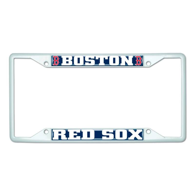 FANMATS Universal Fit MLB - Boston Red Sox License Plate Frame - White - 43820