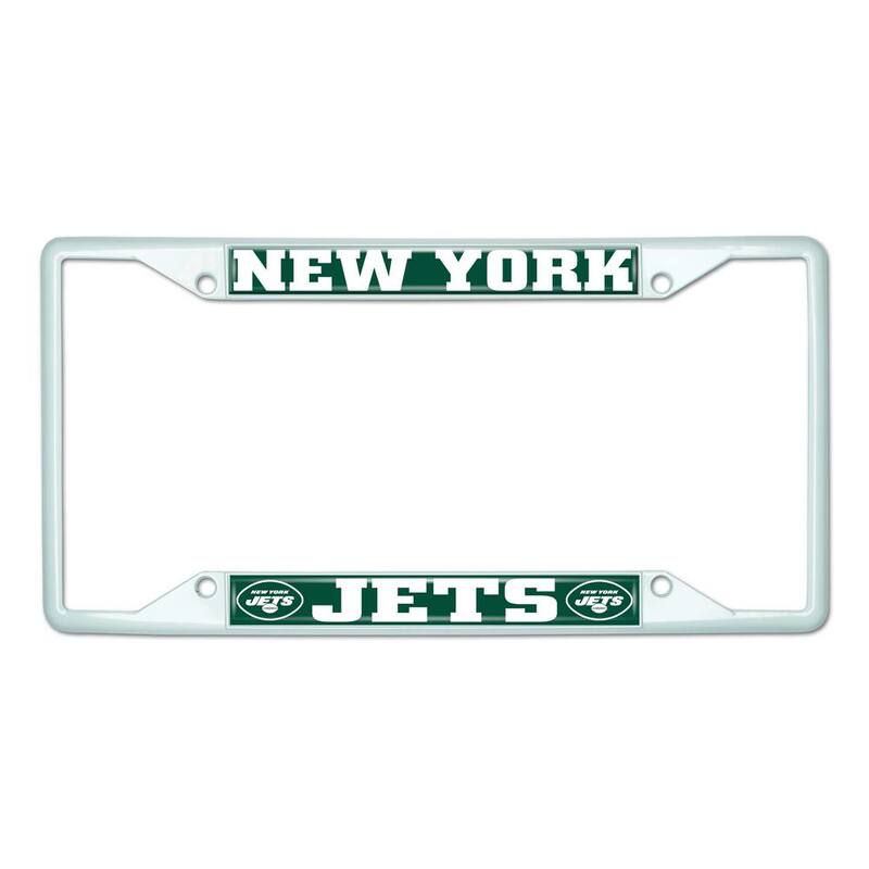 FANMATS Universal Fit NFL - New York Jets License Plate Frame - White - 43485
