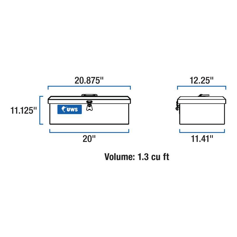 UWS Bright Aluminum Tote Box (Heavy Packaging) - EC20111