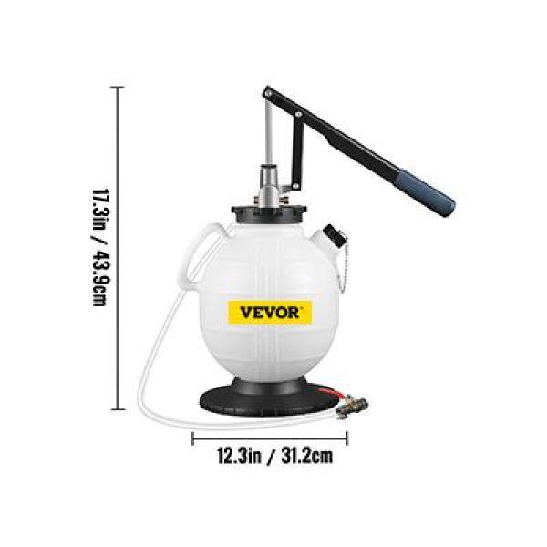 VEVOR Transmission Fluid Bleeder 7.5 L Transmission Oil Pressure Tool Set with 15-Pieces ATF Filler Adapters for Most Cars - QCBS7.5L15ATFVU71V0