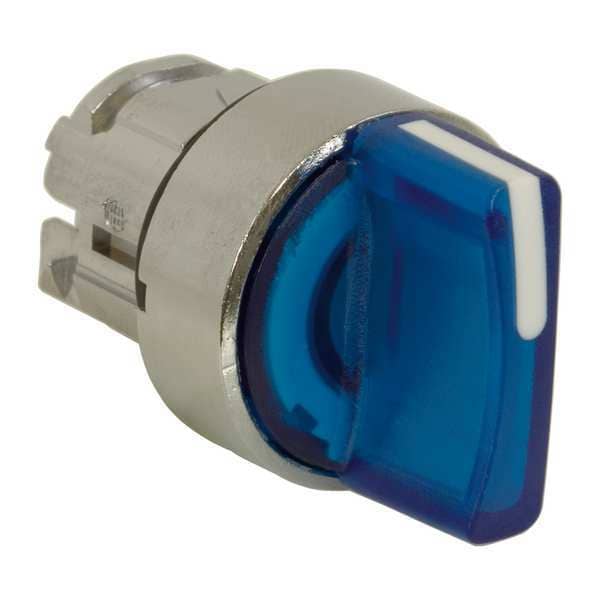 Schneider Electric Interruptor selector Illum, 3 posiciones, 22mm, azul - ZB4BK1763