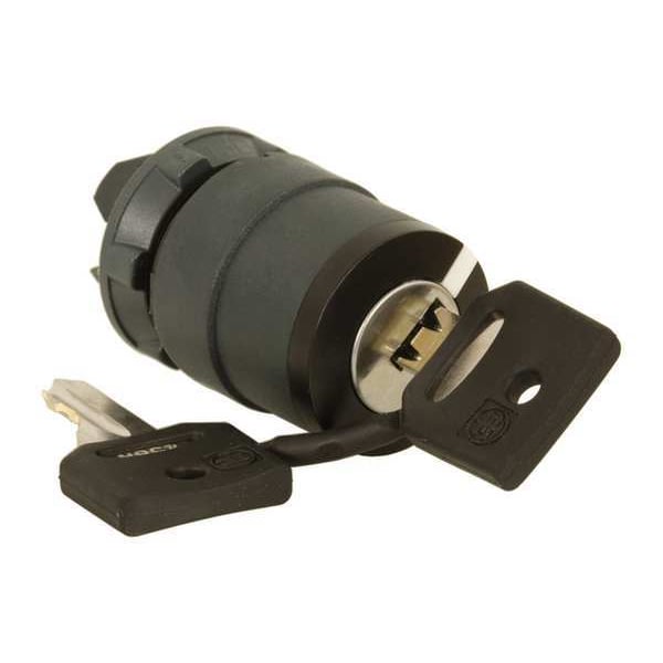 Schneider Electric Selector Switch sin iluminación, 22mm, 2 posiciones, con llave - ZB5AG410.