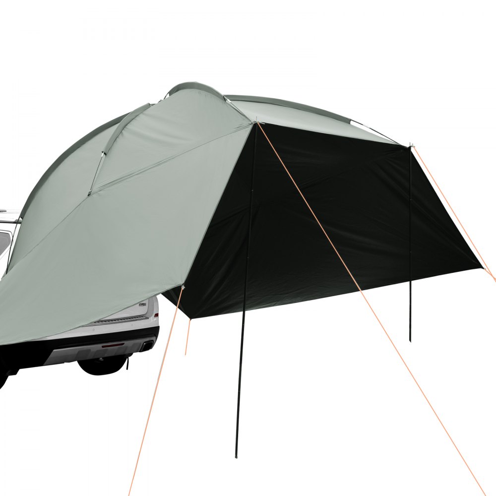 VEVOR Vehicle Awning, Large 10' x 7' Shade Coverage Car Side Awning, PU2000mm UV50+ Car Awning with Extended Side Canopies and Portable Storage Bag, Suitable for Truck, SUV, Van, Campers - QCCPBXS10X7FJ8FWTV0