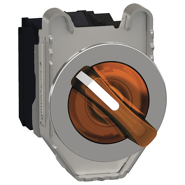 Schneider Electric SelectorSwitch, Iluminado, 2 Posiciones, 30mm, Naranja - XB4FK125B5