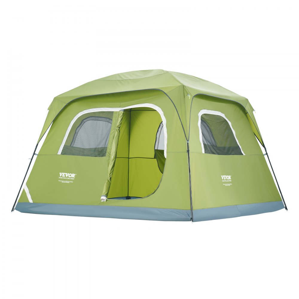 VEVOR 6 Person Camping Tent, Waterproof Lightweight Backpacking Tent for Outdoor Family Camping,Roomy Interior and easy setup, Mountaineering Travel 10'x9'x78" - LYZPLCBLXWDLNENA7V0