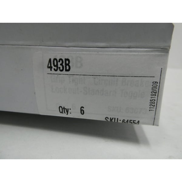 Master Lock LOCKOUT TAGOUT CIRCUIT BREAKER PARTS AND ACCESSORY, 6PK - 493B