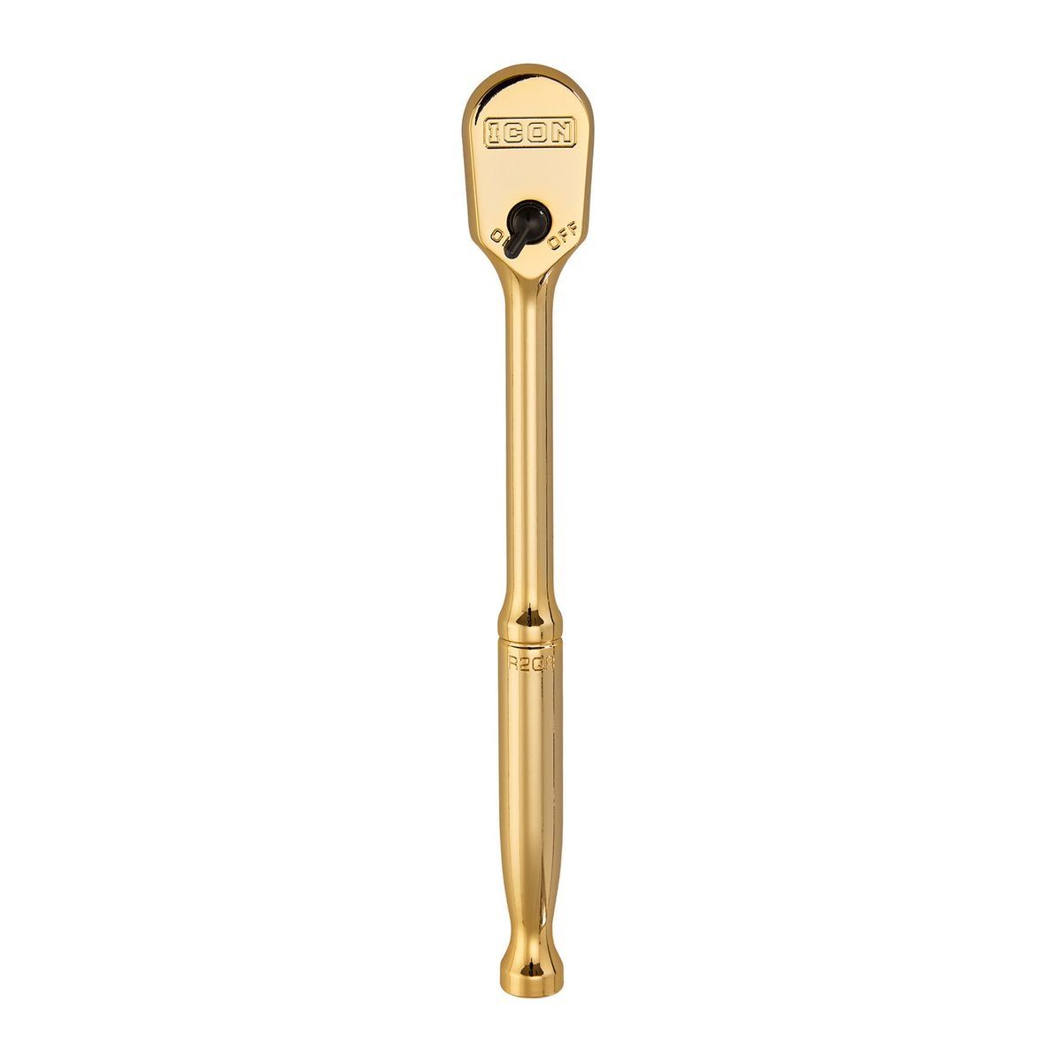 Llave de trinquete chapada en oro de la edición especial profesional de 3/8 pulg. de Icon - 56907.