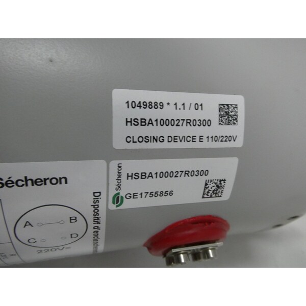 Secheron CLOSING DEVICE 110/220V-AC CIRCUIT BREAKER PARTS AND ACCESSORY - HSBA100027R0300
