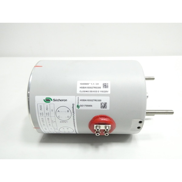 Secheron CLOSING DEVICE 110/220V-AC CIRCUIT BREAKER PARTS AND ACCESSORY - HSBA100027R0300