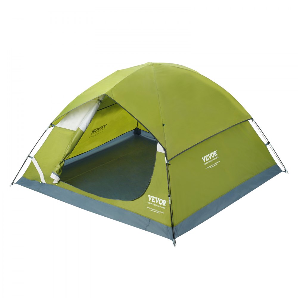 VEVOR 3 Person Camping Tent, Waterproof Lightweight Backpacking Tent for Outdoor Family Camping,Hiking,Hunting, Mountaineering Travel 7'x7'x48" - LYZPBLXWDLNJBUREMV0
