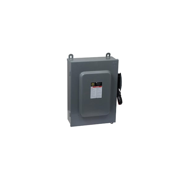 Interruptor de seguridad Square D, resistente, fusible, 100A, 6 polos, 75hp, 600VCA/CC, NEMA 12 - H663AWK