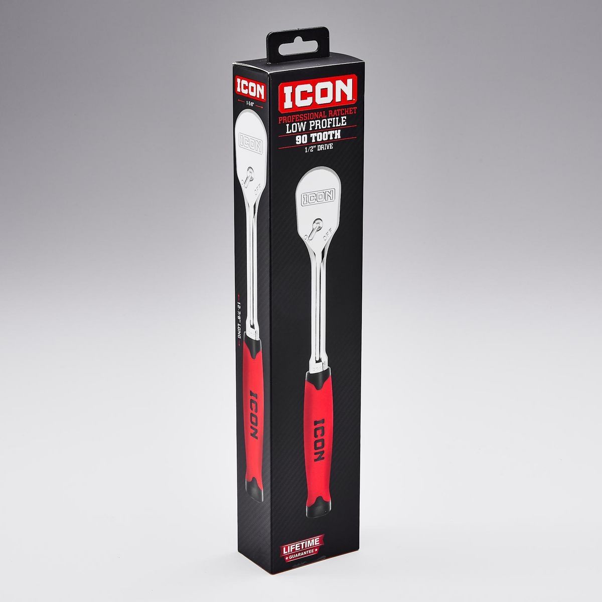 Llave de trinquete profesional de perfil bajo con agarre cómodo de 1/2 pulgada - 56341