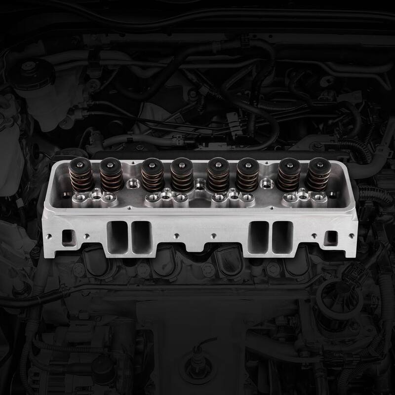 VEVOR Engine Cylinder Head Assembly Replacement, Aluminum Engine Cylinder Head Kit, Compatible with Small Block Chevrolet - GGZCCHEVYSBCEK30TV0