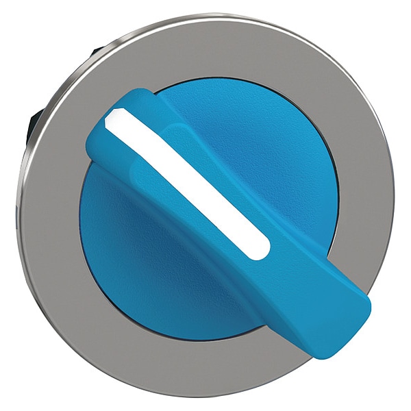 Interruptor selectivo de mango corto Schneider Electric, azul, 2 posiciones, 30mm - ZB4FD206