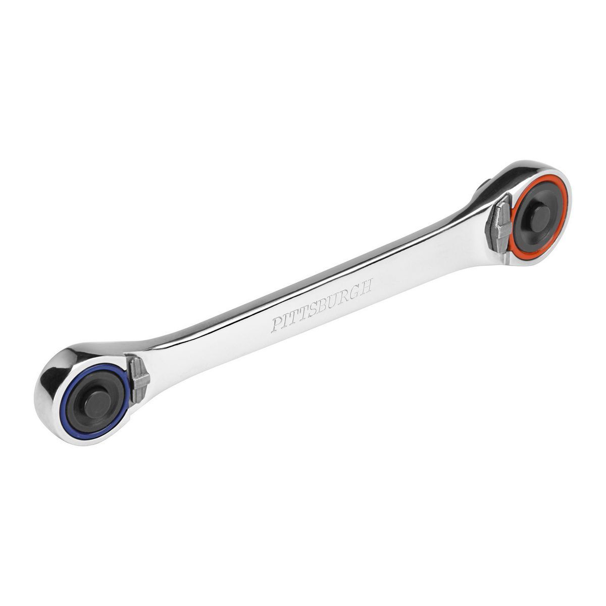 Llave de trinquete de doble cabeza Pittsburgh Pro de 1/4 y 3/8 pulgadas, unidad de 67993.