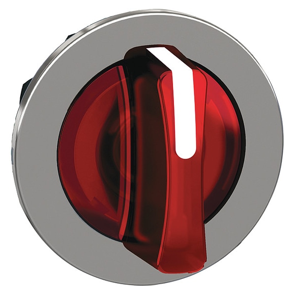 Interruptor Selecto de Pulsador Corto Schneider Electric, iluminado, rojo, de 3 posiciones, 30mm - ZB4FK1743