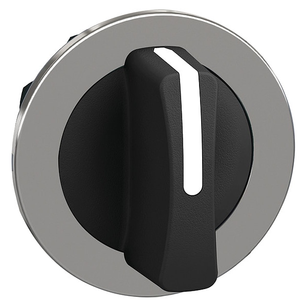 Schneider Electric Interruptor Selector de Mango Corto, Negro, 3 Posiciones, 30 mm - ZB4FD7