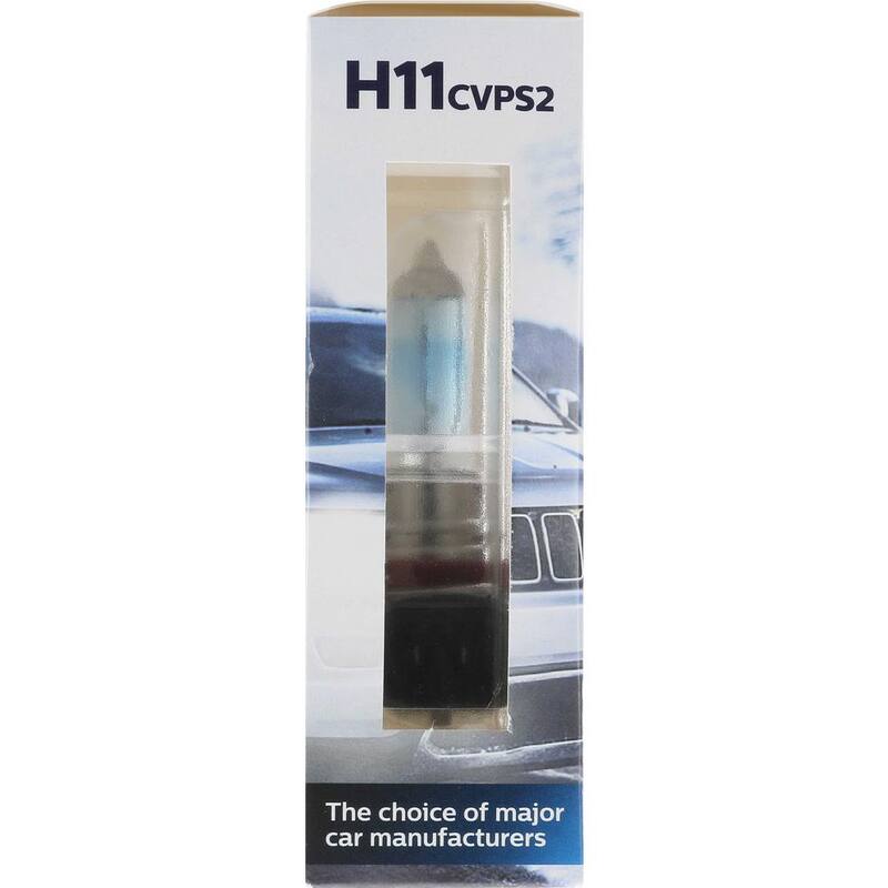 Philips CrystalVision Platinum H11 White Headlight/Fog Light (2-Pack) - H11CVPS2