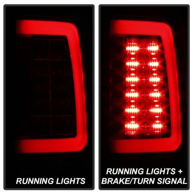 Spyder Auto Dodge Ram 1500 13-18 / Ram 2500/3500 13-18 LED Tail Lights -( Not Compatible With Incandescent Model ) - Black Smoke - 5084064