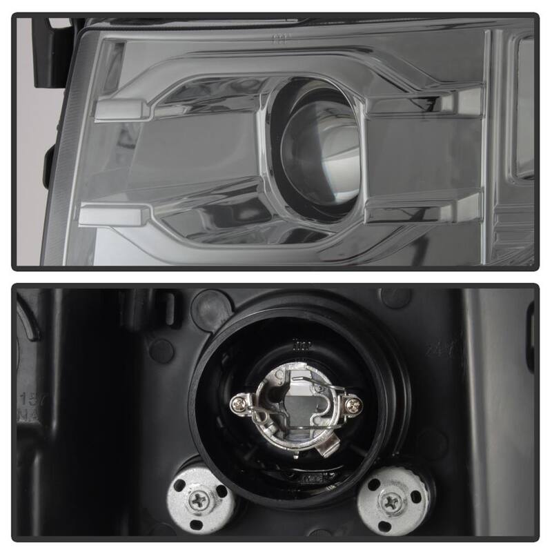 Spyder Auto Chevy Silverado 1500 07-13 / 2500HD/3500HD 07-14 Version 3 Projector Headlights - LED DRL - Smoke - 5083623