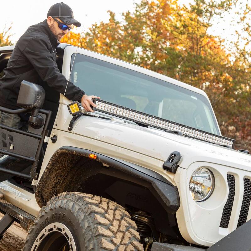Aries Jeep Wrangler JL, Gladiator Windshield Light Bar and Brackets - 1501306