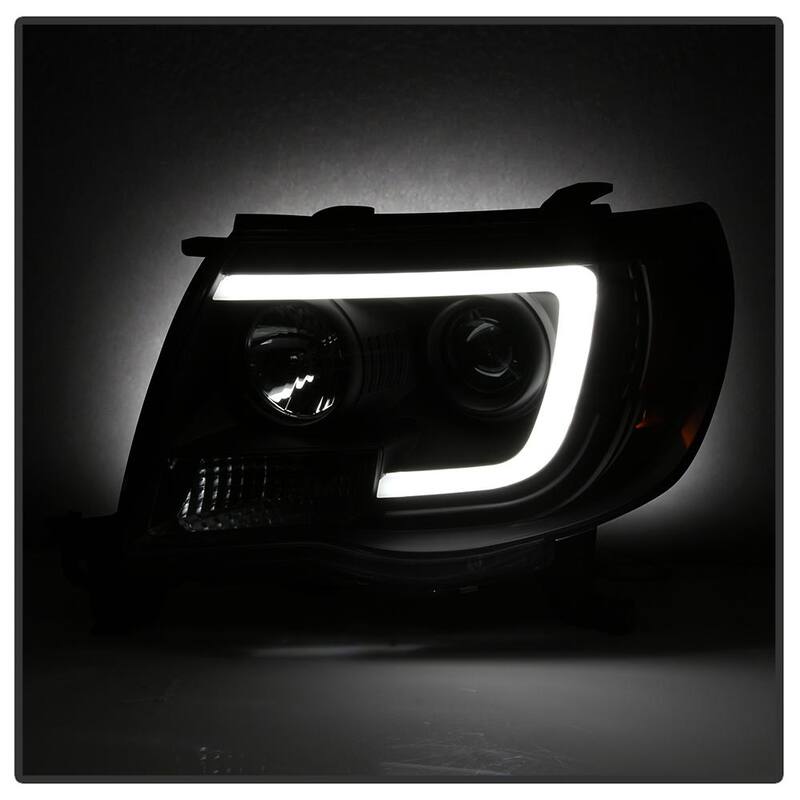 Spyder Auto Toyota Tacoma 05-11 Version 2 Projector Headlights - Light Bar DRL - Black - 5084514