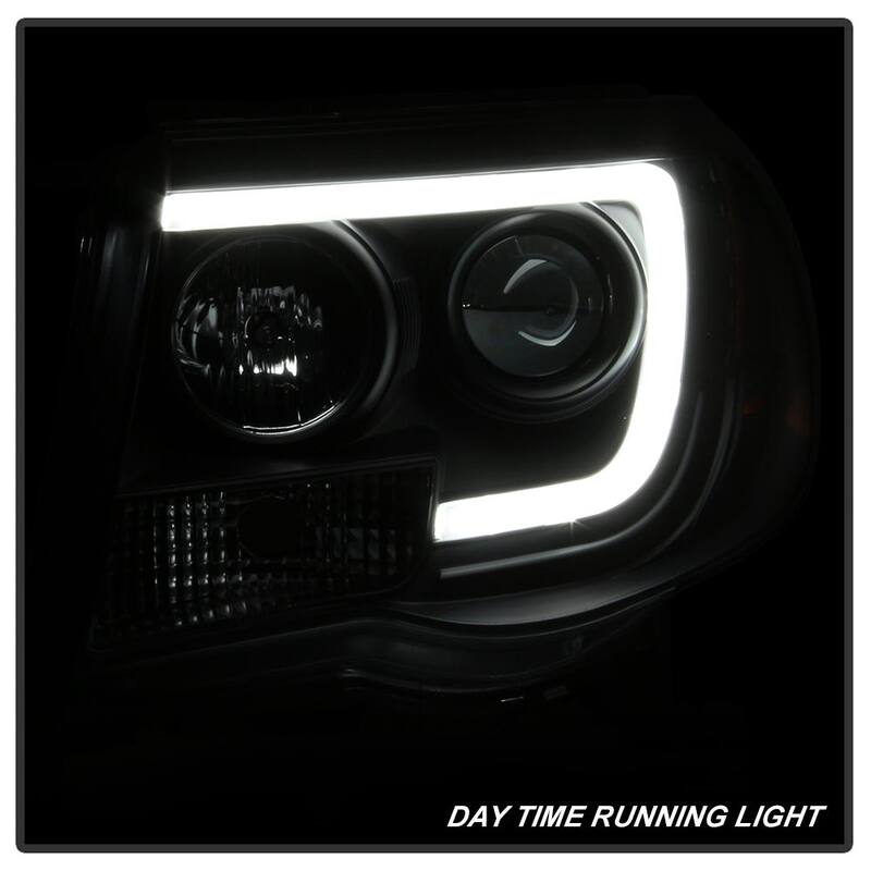 Spyder Auto Toyota Tacoma 05-11 Version 2 Projector Headlights - Light Bar DRL - Black - 5084514