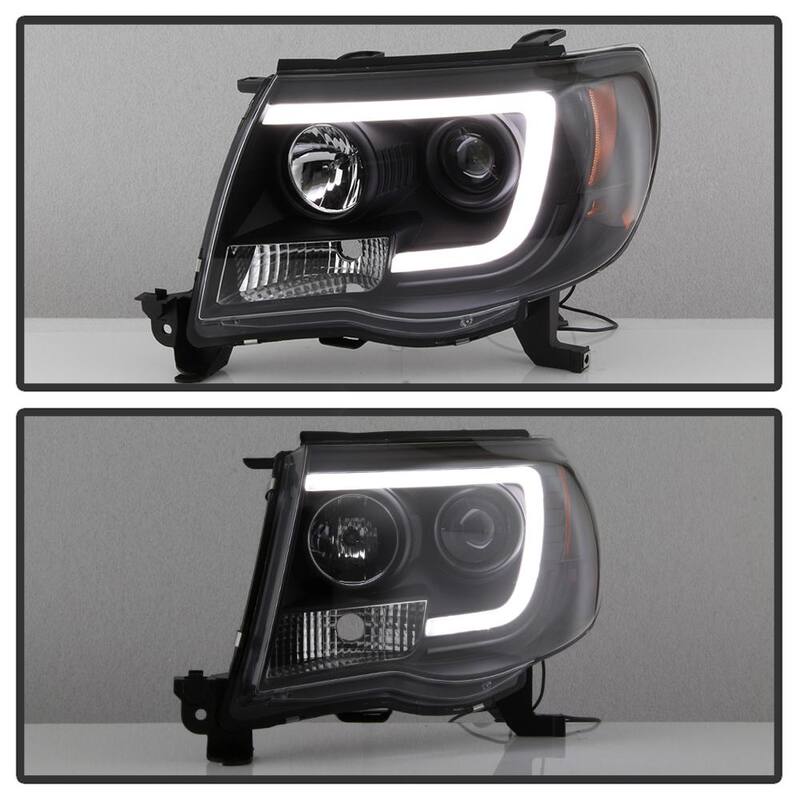 Spyder Auto Toyota Tacoma 05-11 Version 2 Projector Headlights - Light Bar DRL - Black - 5084514