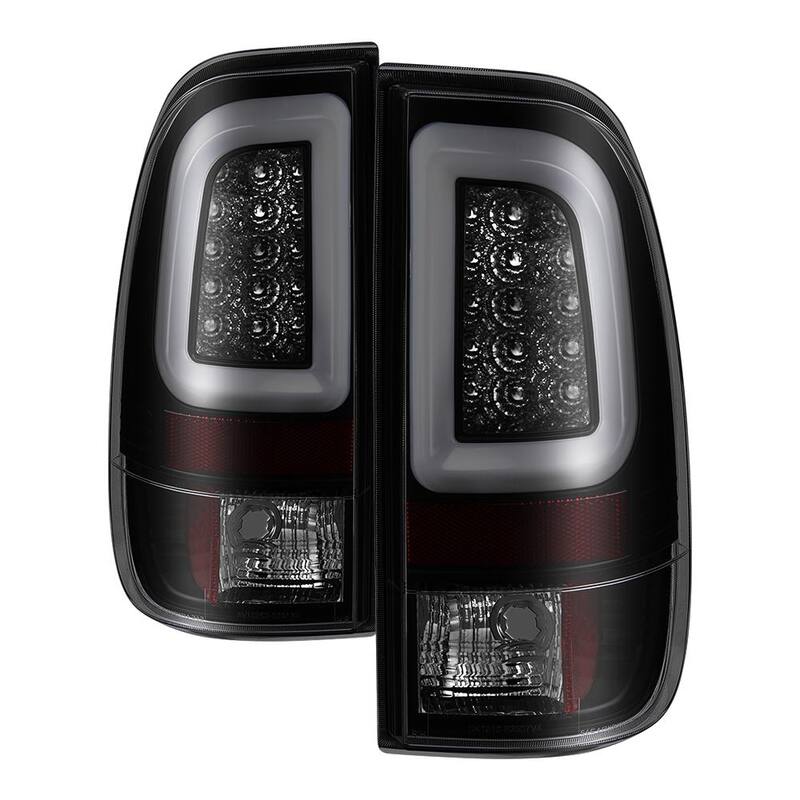 Spyder Auto Ford Super Duty F-250/ F-350/ F-450 08-16 Version 3 Light Bar LED Tail Lights- Black Smoke - 5084729