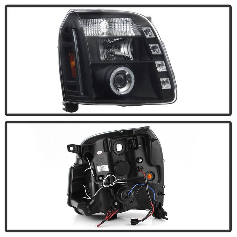 Spyder Auto GMC Yukon 07-14 / GMC Yukon Denali 07-14 / GMC Yukon XL 07-14 Projector Headlights - LED Halo - Black - 5029331