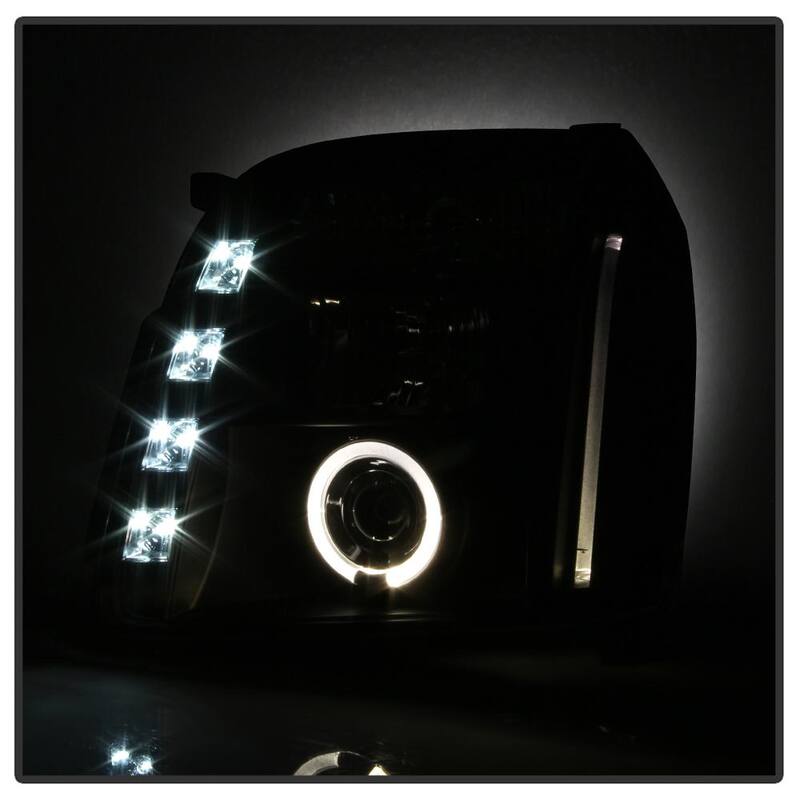 Spyder Auto GMC Yukon 07-14 / GMC Yukon Denali 07-14 / GMC Yukon XL 07-14 Projector Headlights - LED Halo - Black - 5029331