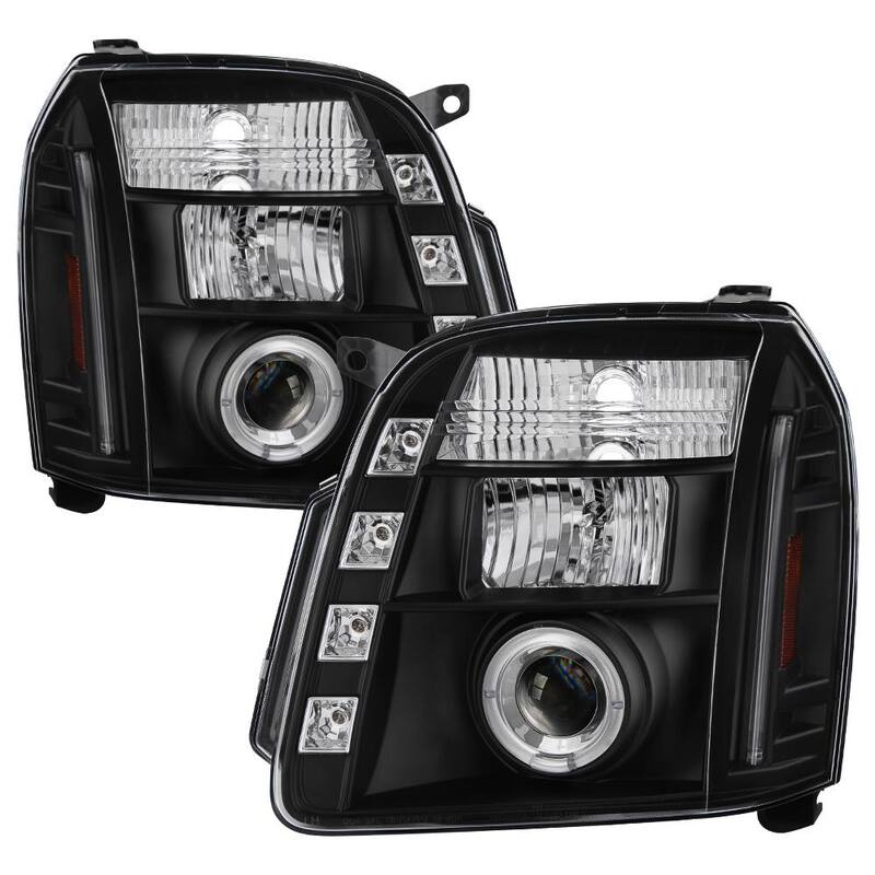 Spyder Auto GMC Yukon 07-14 / GMC Yukon Denali 07-14 / GMC Yukon XL 07-14 Projector Headlights - LED Halo - Black - 5029331