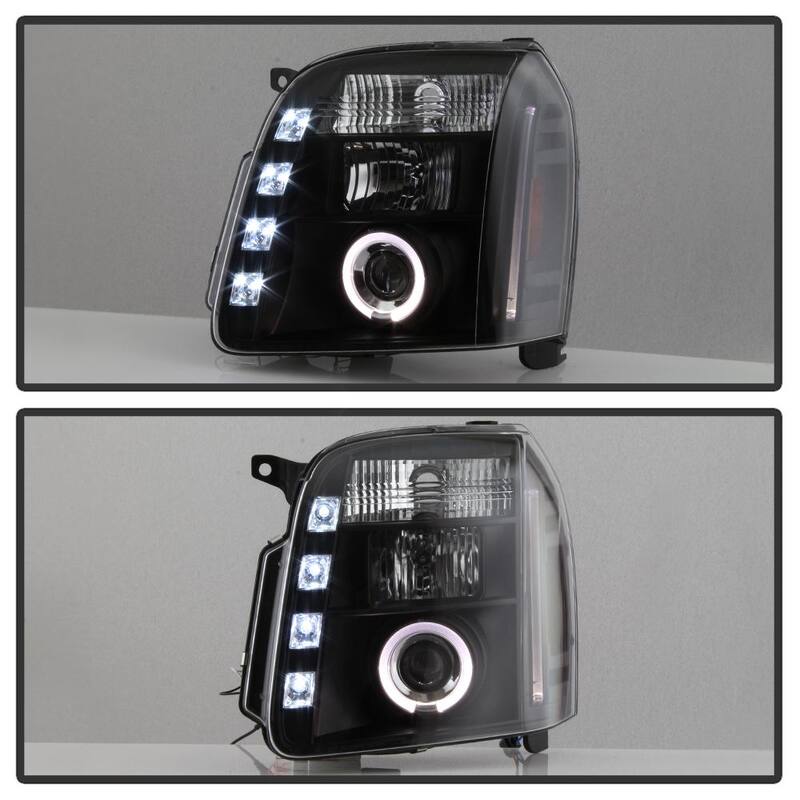 Spyder Auto GMC Yukon 07-14 / GMC Yukon Denali 07-14 / GMC Yukon XL 07-14 Projector Headlights - LED Halo - Black - 5029331