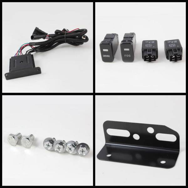 Spyder Auto Toyota FJ Cruiser 07-14 Fog Lights With LED Daytime Running Lights W/Switch - Black - 5075161