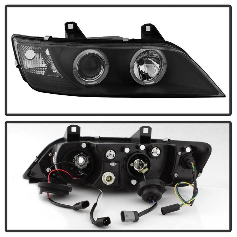 Spyder Auto BMW Z3 96-02 Projector Headlights - LED Halo - Black - High H1 (Included) - Low H1 (Included) - 5009081