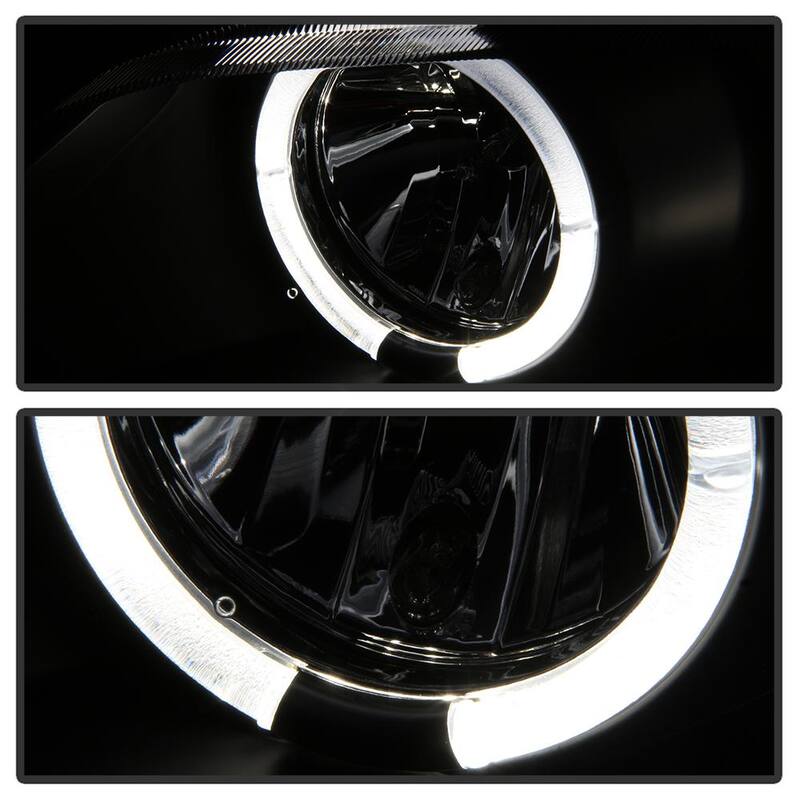 Spyder Auto BMW Z3 96-02 Projector Headlights - LED Halo - Black - High H1 (Included) - Low H1 (Included) - 5009081