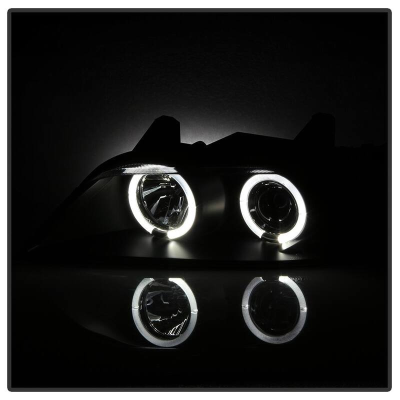 Spyder Auto BMW Z3 96-02 Projector Headlights - LED Halo - Black - High H1 (Included) - Low H1 (Included) - 5009081