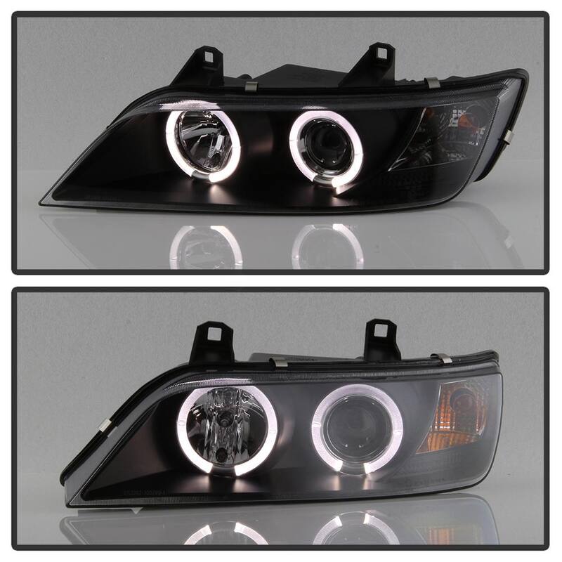 Spyder Auto BMW Z3 96-02 Projector Headlights - LED Halo - Black - High H1 (Included) - Low H1 (Included) - 5009081