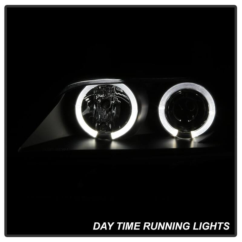 Spyder Auto BMW Z3 96-02 Projector Headlights - LED Halo - Black - High H1 (Included) - Low H1 (Included) - 5009081