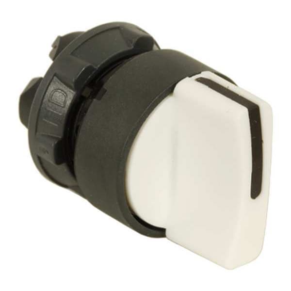 Selector de interruptor no iluminado Schneider Electric, 22mm, 2 posiciones, palanca - ZB5AD201