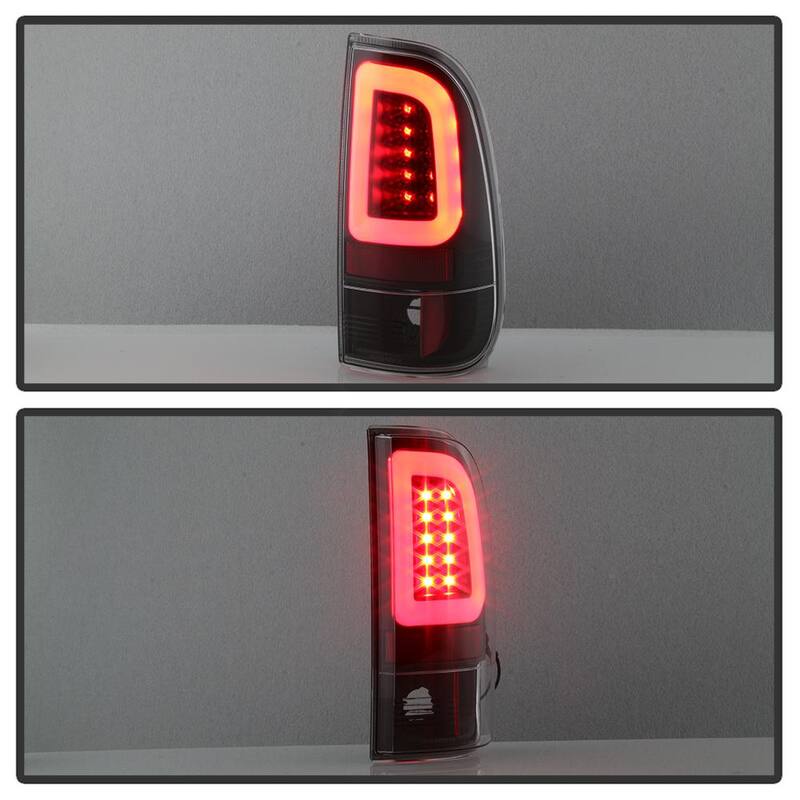 Spyder Auto Ford F150 Styleside 97-03 / F250/350/450/550 Super Duty 99-07 Version 3 Light Bar LED Tail Lights - Black - 5084231