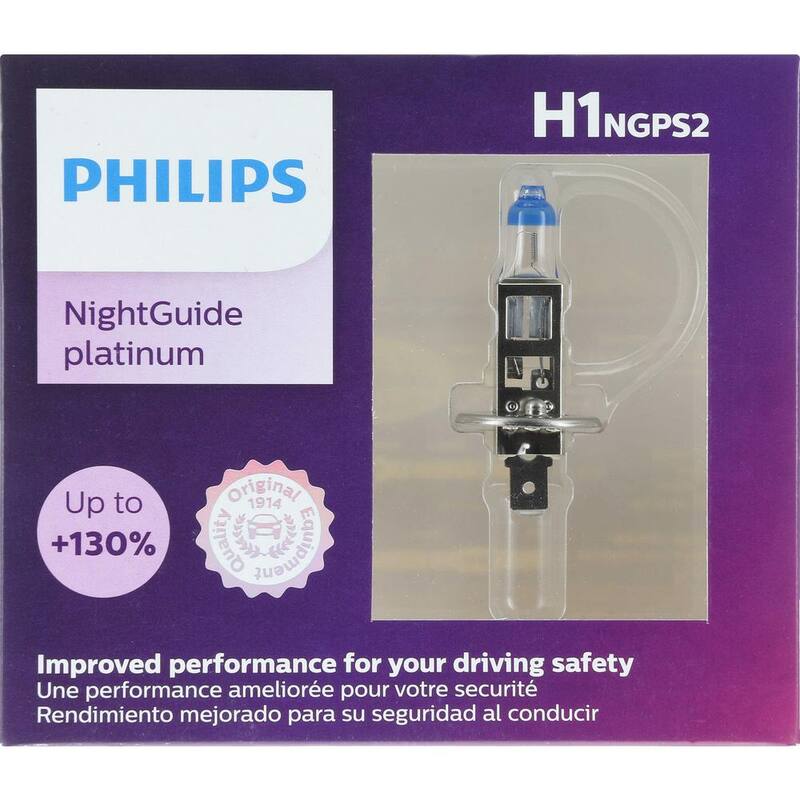 Philips NightGuide Platinum H1 Headlight/Fog Light (2-Pack) - H1NGPS2