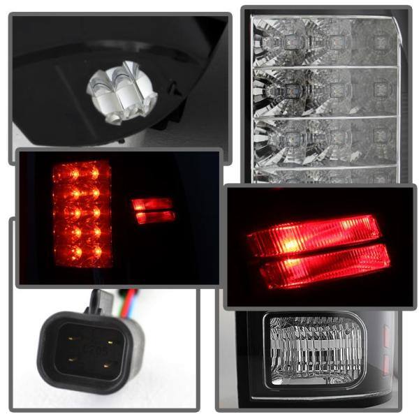 Spyder Auto Dodge Ram 1500 13-18 / Ram 2500/3500 13-18 LED Tail Lights -( Not Compatible With Incandescent Model ) - Black - 5077530