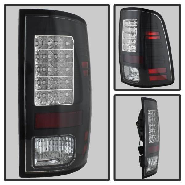 Spyder Auto Dodge Ram 1500 13-18 / Ram 2500/3500 13-18 LED Tail Lights -( Not Compatible With Incandescent Model ) - Black - 5077530