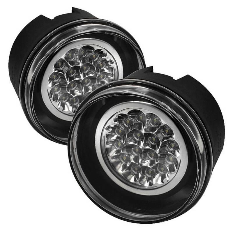Spyder Auto Jeep Grand Cherokee 05-09 / Commander 06-08 LED Fog Lights w/Switch - Clear - 5015686