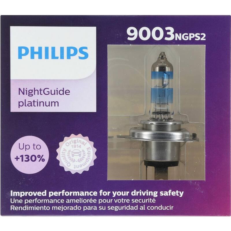 Philips Nightguide Platinum 9003 Headlight/Fog Light (2-Pack) - 9003NGPS2