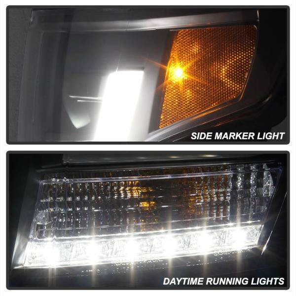 Spyder Auto Chevy Tahoe / Suburban 2015 -2016 Projector Headlights - DRL LED - Black - 5082541